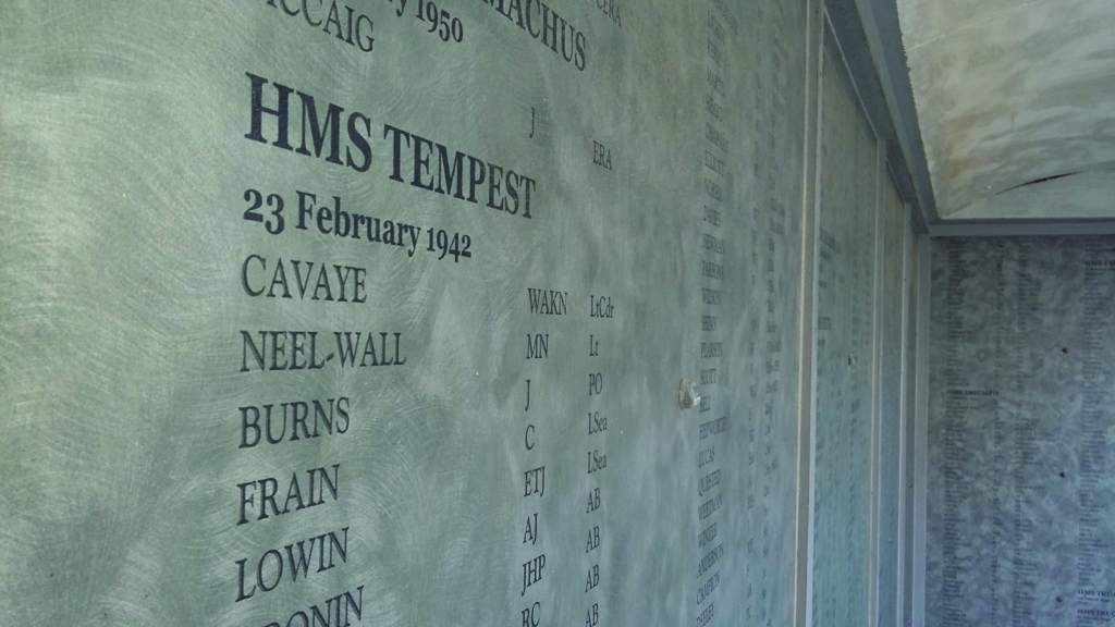 Memorial Wall at Royal Navy Submarine Museum, Gosport