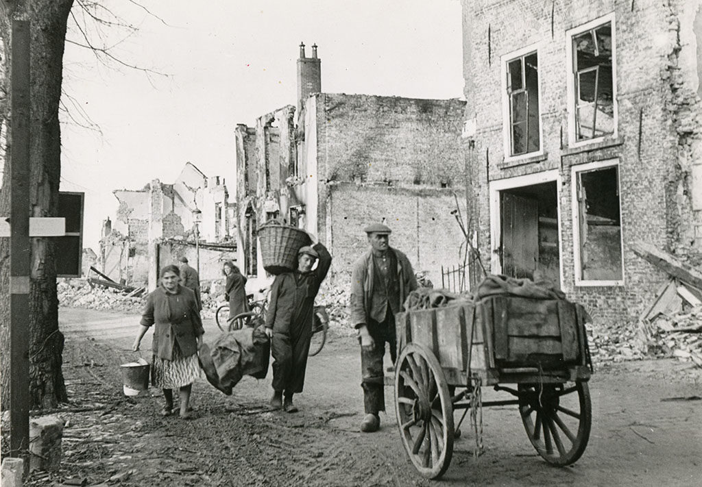 Civilians in the town of Breskens