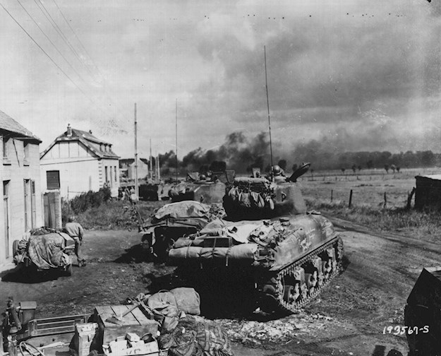 American Armor near Gelin in Belgium, 3 September 1944.