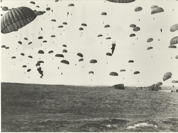 82nd Airborne Division drop near Grave in the Netherlands during Operation Market Garden, September 1944.
