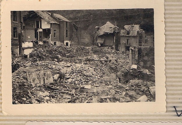 The desolate look of La Roche after the Battle of the Bulge. © Andrée Collin