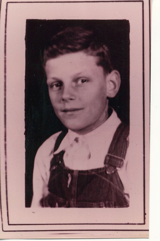 Fred as a schoolboy in rural Minnesota. © Glavan family