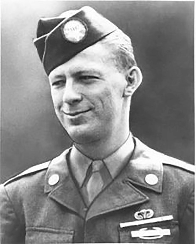 Bud in his paratrooper uniform. © Congressional Medal of Honor Society
